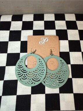 Plunder Wooden Dangle Earrings